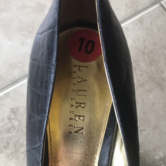 Ralph Lauren Leather Pumps High Heels Size 10 - Picture 5 of 11